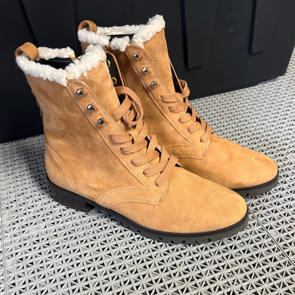 Kate Spade Women’s Lace-Up Leather “Raegan” Boots